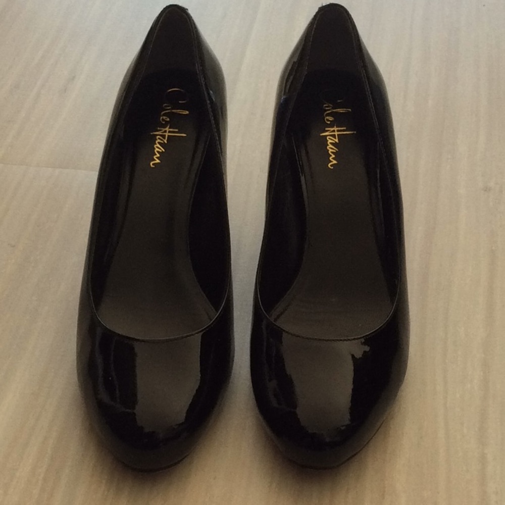 Cole Haan Black Patent Violet Air .60 Pump